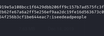 Hashcat cracking the brandon.stark AS-REP hash, showing the cracked password iseedeadpeople